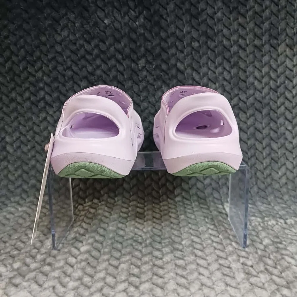 Nike Aqua Swoosh GS little Kids' Sandals Clogs Lavender Purple FV6363 500 Sz 2Y